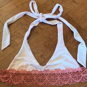 Blue Life Tie Dyed Embroidered Halter Top!